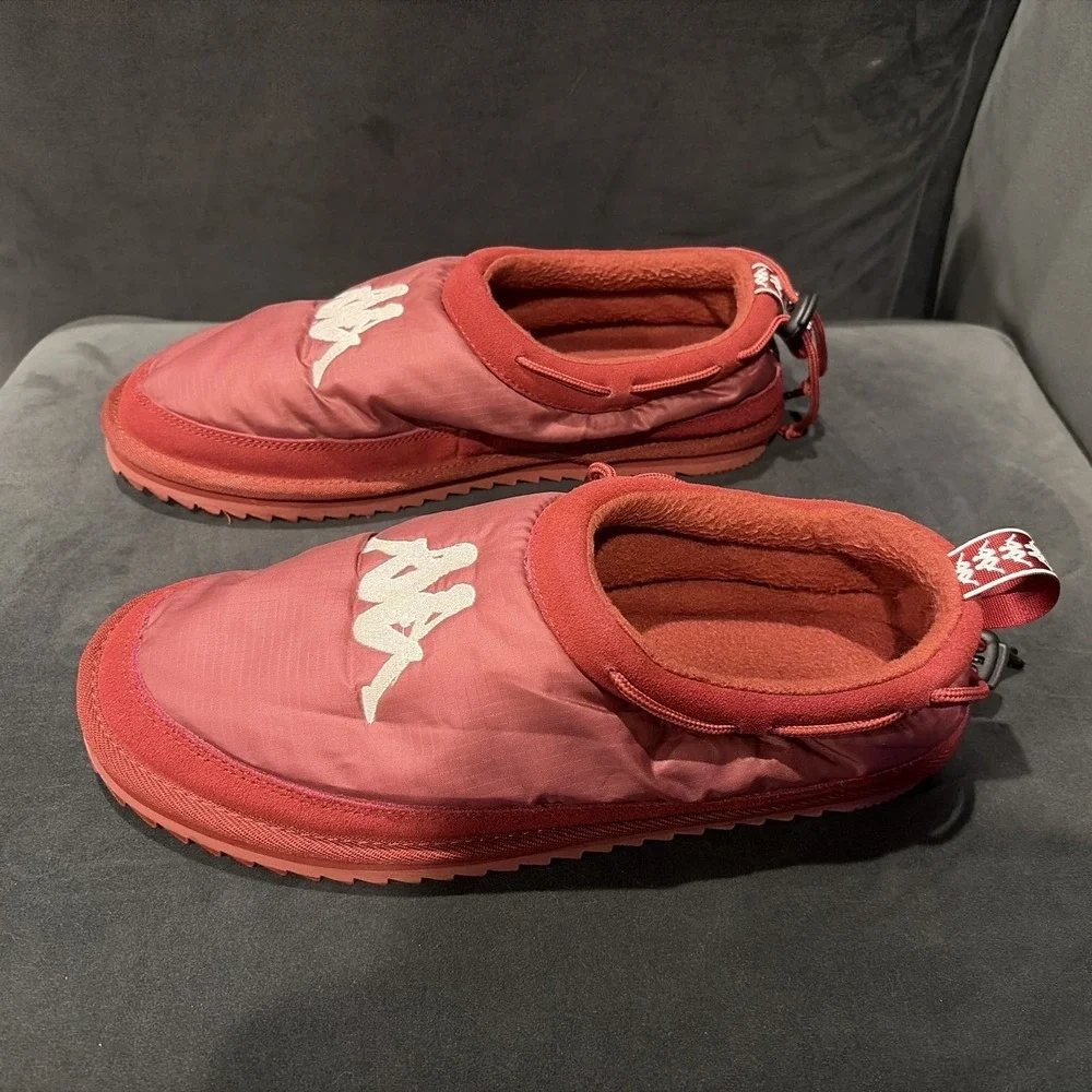 KAPPA Authentic MULE 3 SlipOn Sandals Maroon White Men's Sz 11